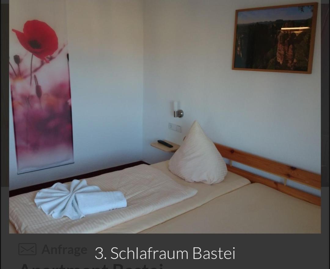 Guesthouse Elbsandstein App. Bastei Rathmannsdorf Bagian luar foto
